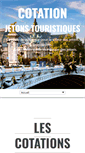 Mobile Screenshot of cotation-jetons-touristiques.com
